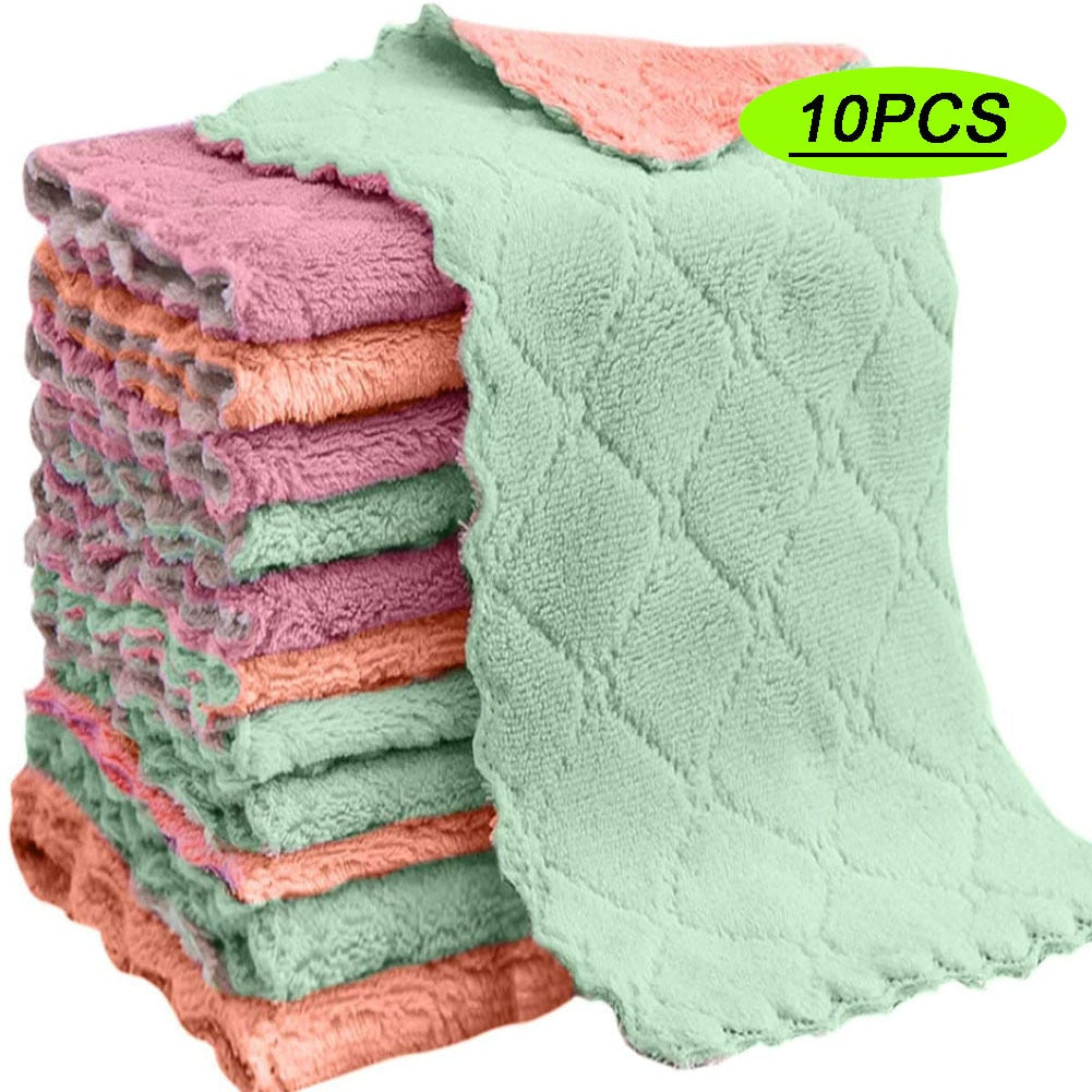 Microfiber Towel Absorbent Kitchen Cleaning Cloth