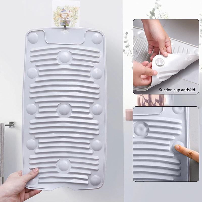 Portable Foldable Silicone Laundry Washboard