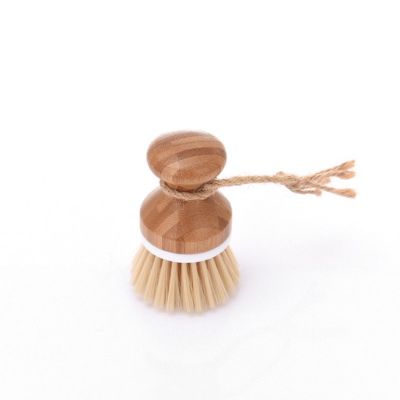 Bamboo Cleaning and Scrubbing Pot Brush