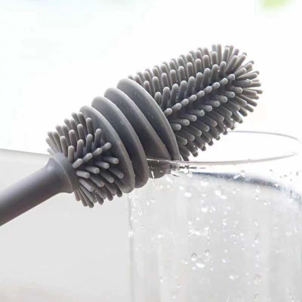 Long Handle Silicone Cup Brush