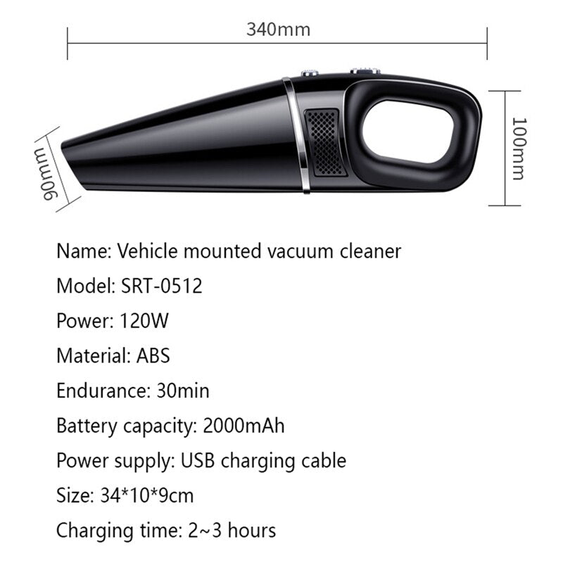 Multifunctional Car Vacuum Cleaner