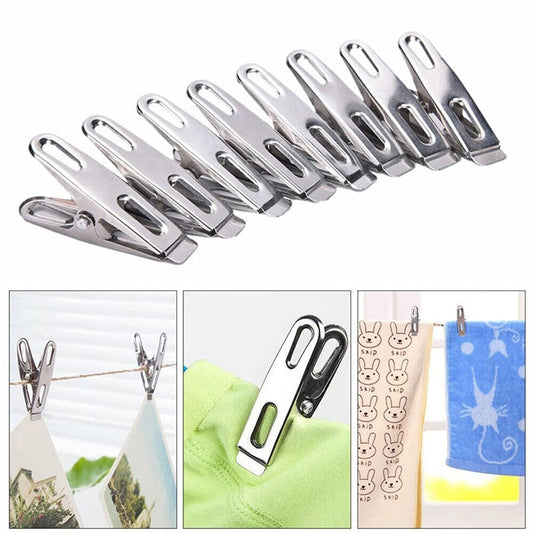 Stainless Steel Clothes Pegs Hanging Clips