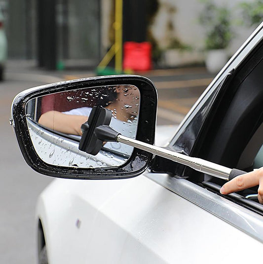 Telescopic Rearview Mirror Squeegee